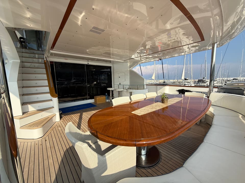 2010 Dominator 40M Aft Deck